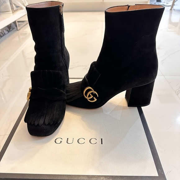 Gucci Marmont suede ankle boots - Picture 2 of 10